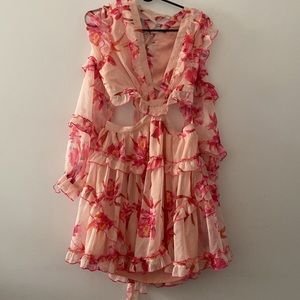 L'ATISTE Spring Floral Mini Dress